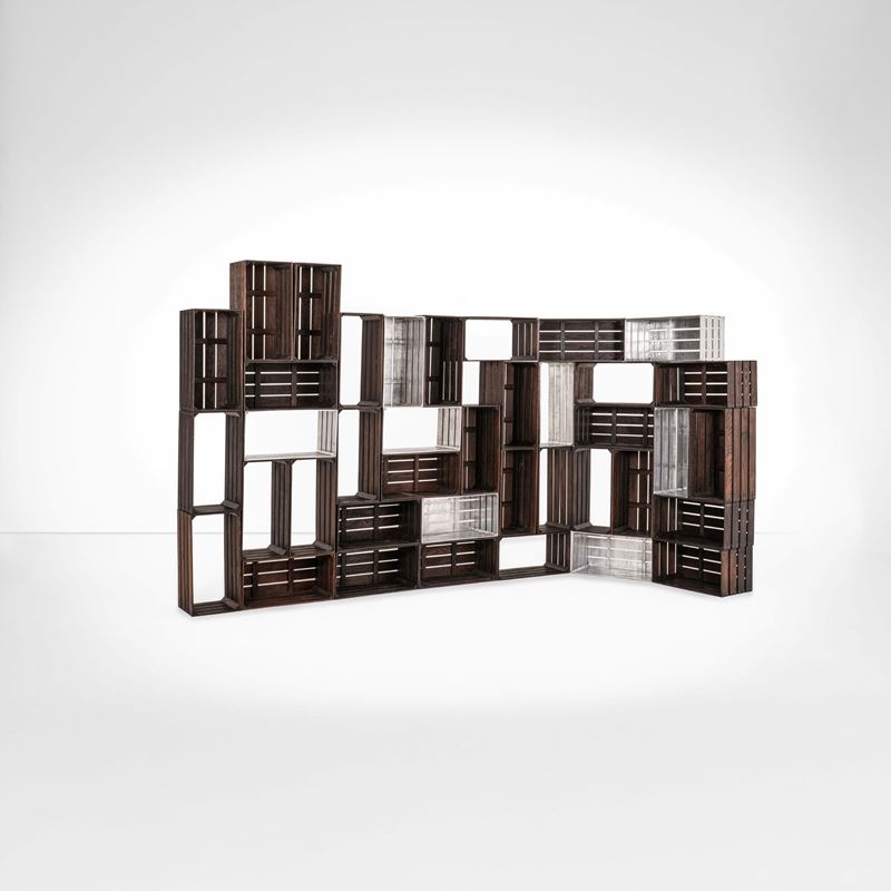 Andrea Salvetti : Mobile contenitore della serie Ortofrutta open box  - Asta Design - Cambi Casa d'Aste