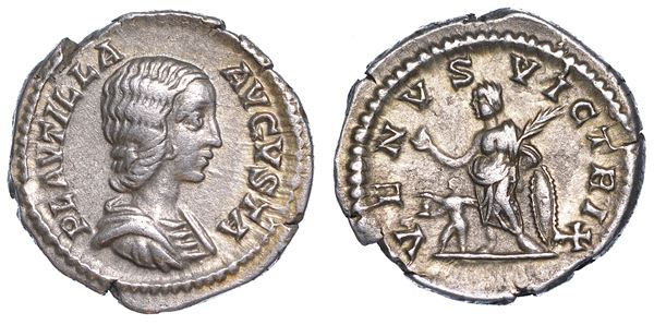 PLAUTILLA, (Moglie di Caracalla). 202-205. Denario, anno 204.