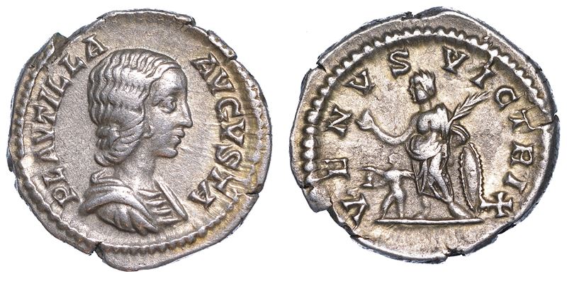 PLAUTILLA, (Moglie di Caracalla). 202-205. Denario, anno 204.  - Asta Numismatica - Cambi Casa d'Aste