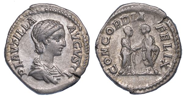 PLAUTILLA, (Moglie di Caracalla). 202-205. Denario.