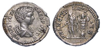 Geta (cesare), 198-209. Denario.