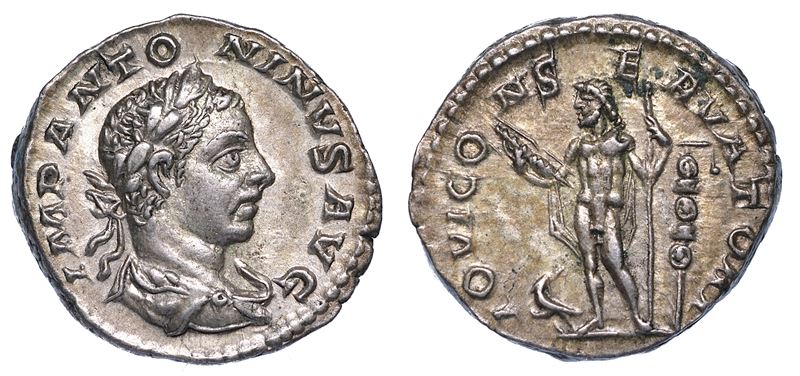 ELIOGABALO, 218-222. Denario.  - Auction Numismatics - Cambi Casa d'Aste