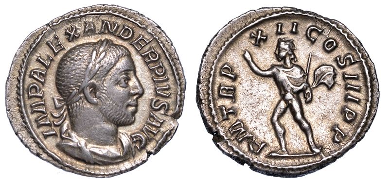ALESSANDRO SEVERO, 222-235. Denario.  - Auction Numismatics - Cambi Casa d'Aste