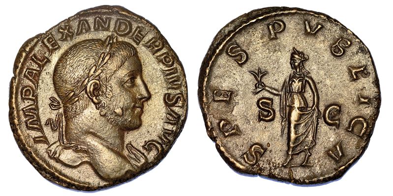 ALESSANDRO SEVERO, 222-235. Sesterzio, anno 232.  - Auction Numismatics - Cambi Casa d'Aste