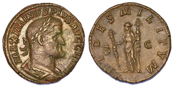 MASSIMINO I, 235-238. Sesterzio, fine 236 - inizio 237.