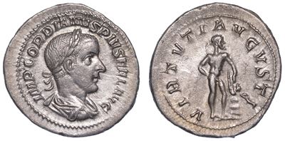 Gordiano III, 238-244. Denario, Anni 241-243.