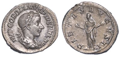 Gordiano III, 238-244. Denario, Anno 241.