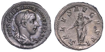 Gordiano III, 238-244. Denario, Anno 240.