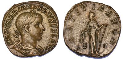 Gordiano III, 238-244. Sesterzio.