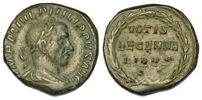 Filippo I, 244-249. Sesterzio. Emissione Speciale Dell'anno 247.