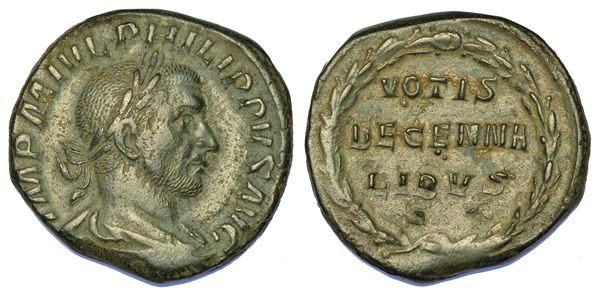 FILIPPO I, 244-249. Sesterzio. Emissione speciale dell'anno 247.