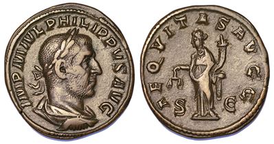 Filippo I, 244-249. Sesterzio.