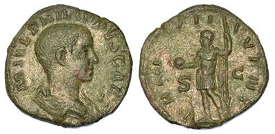 Filippo II, 244–249. Sesterzio.