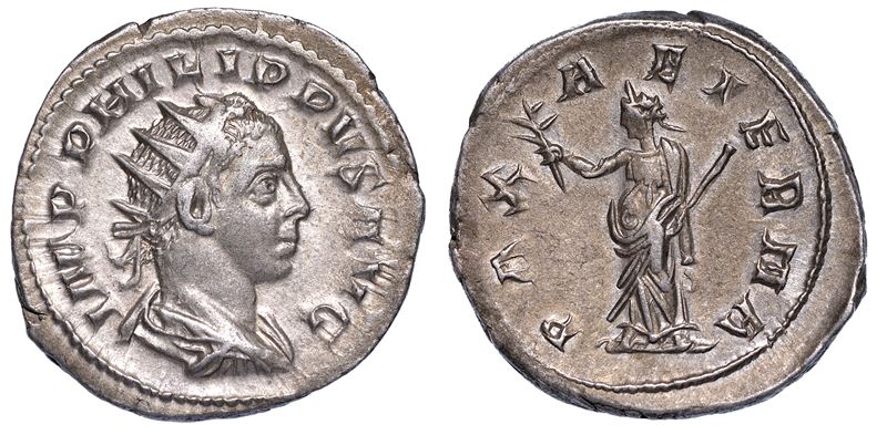 FILIPPO II, 244–249. Antoniniano.  - Auction Numismatics - Cambi Casa d'Aste
