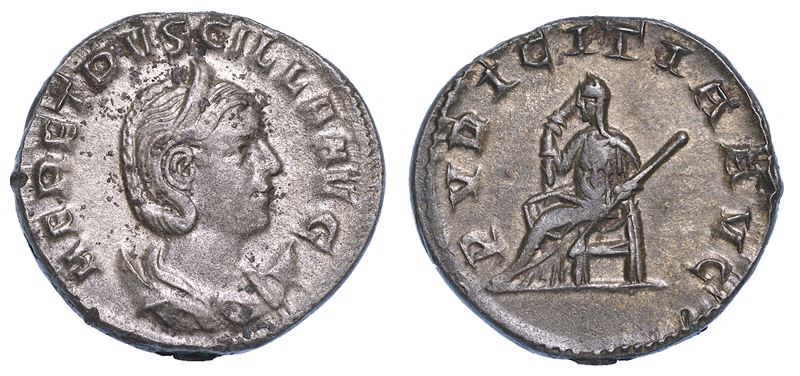 ERENNIA ETRUSCILLA (moglie di Traiano Decio, madre di Erennio Etrusco), 249-251. Antoniniano.  - Auction Numismatics - Cambi Casa d'Aste