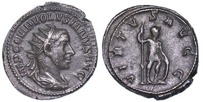 Volusiano, 251-253. Antoniniano, Anni 251-253. Mediolanum.