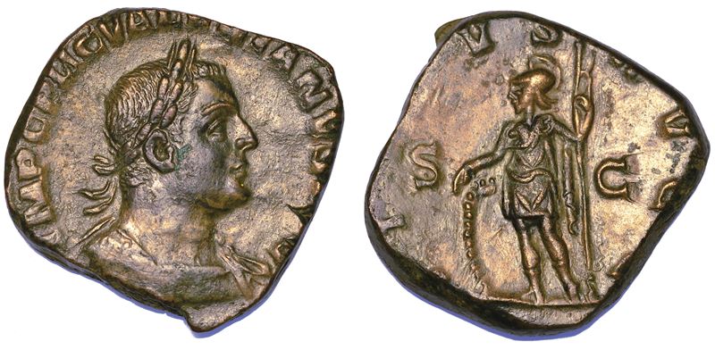 VALERIANO I, 253-260. Sesterzio, anni 253-254.  - Auction Numismatics - Cambi Casa d'Aste