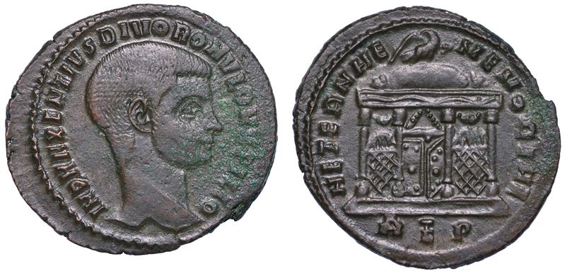 ROMOLO (figlio di Massenzio). Follis, anni 309-312. Ostia.  - Asta Numismatica - Cambi Casa d'Aste