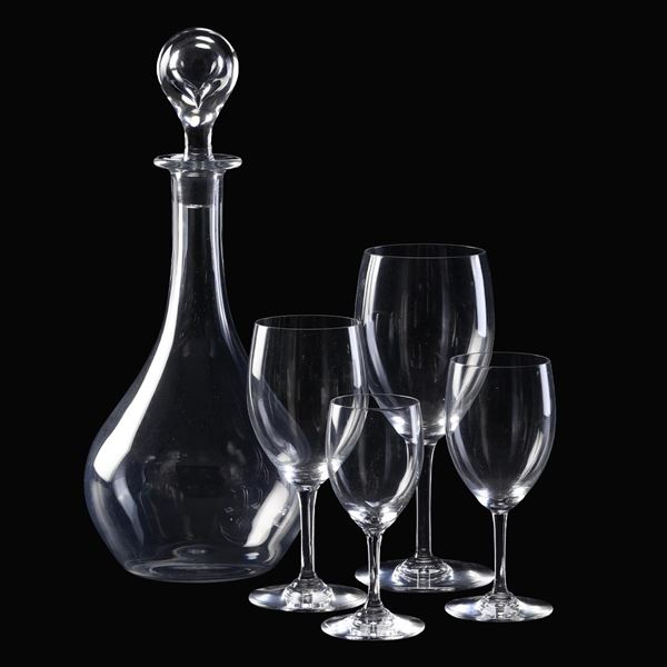 Servizio di calici composito Francia, Manifattura Baccarat,  XX secolo