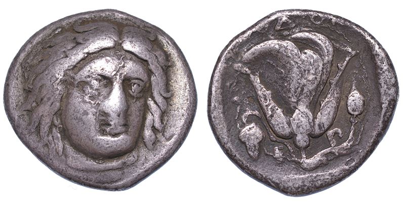 ISOLE DELLA CARIA - RODI. Didracma, 400-333 a.C.  - Auction Numismatics - Cambi Casa d'Aste