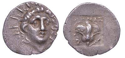 Isole della Caria - Rodi. Emidracma, Anni 167-88 a.C.