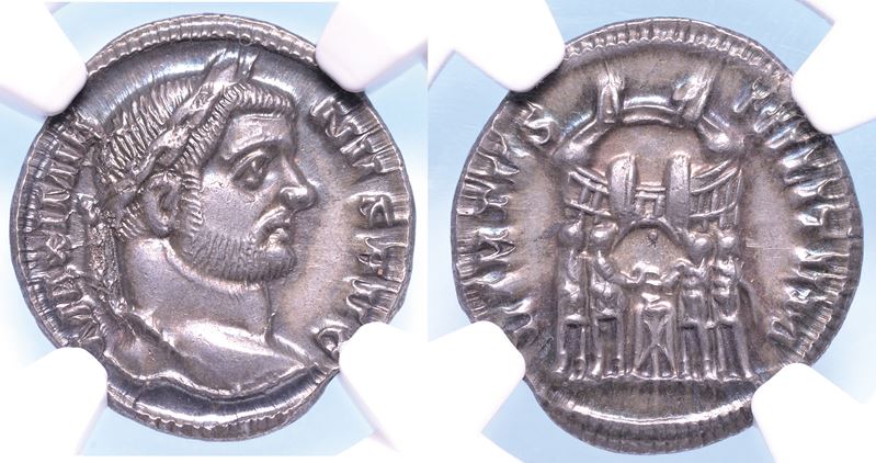 MASSIMIANO ERCULEO, 286-305. Argenteo, anno 294. Roma.  - Auction Numismatics - Cambi Casa d'Aste