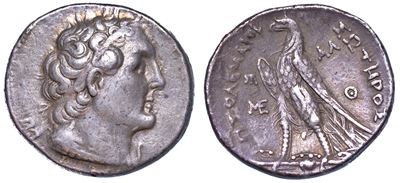 Regno D'egitto. Tolomeo II Filadelfo, 285-246 a.C. Tetradracma, Anni 255-254 a.C. Alessandria D'e...