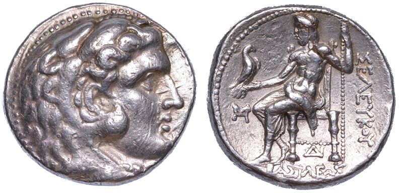 REGNO DI SIRIA. SELEUCO I NICATOR, 312-281 a.C. Tetradracma, anni 300-295 a.C. Seleucia.  - Auction Numismatics - Cambi Casa d'Aste