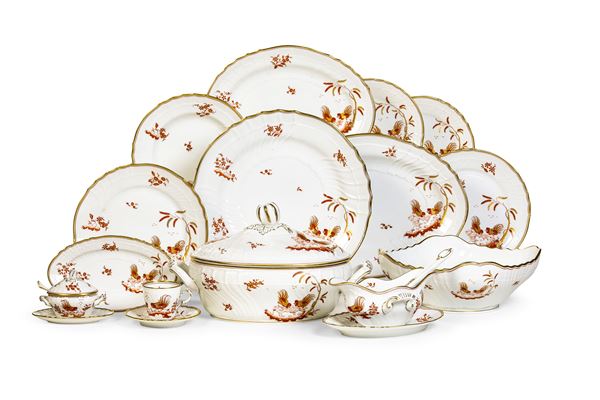 Servizio da tavola “Galli Rossi” Doccia, Manifattura Richard Ginori, seconda metà del XX secolo 