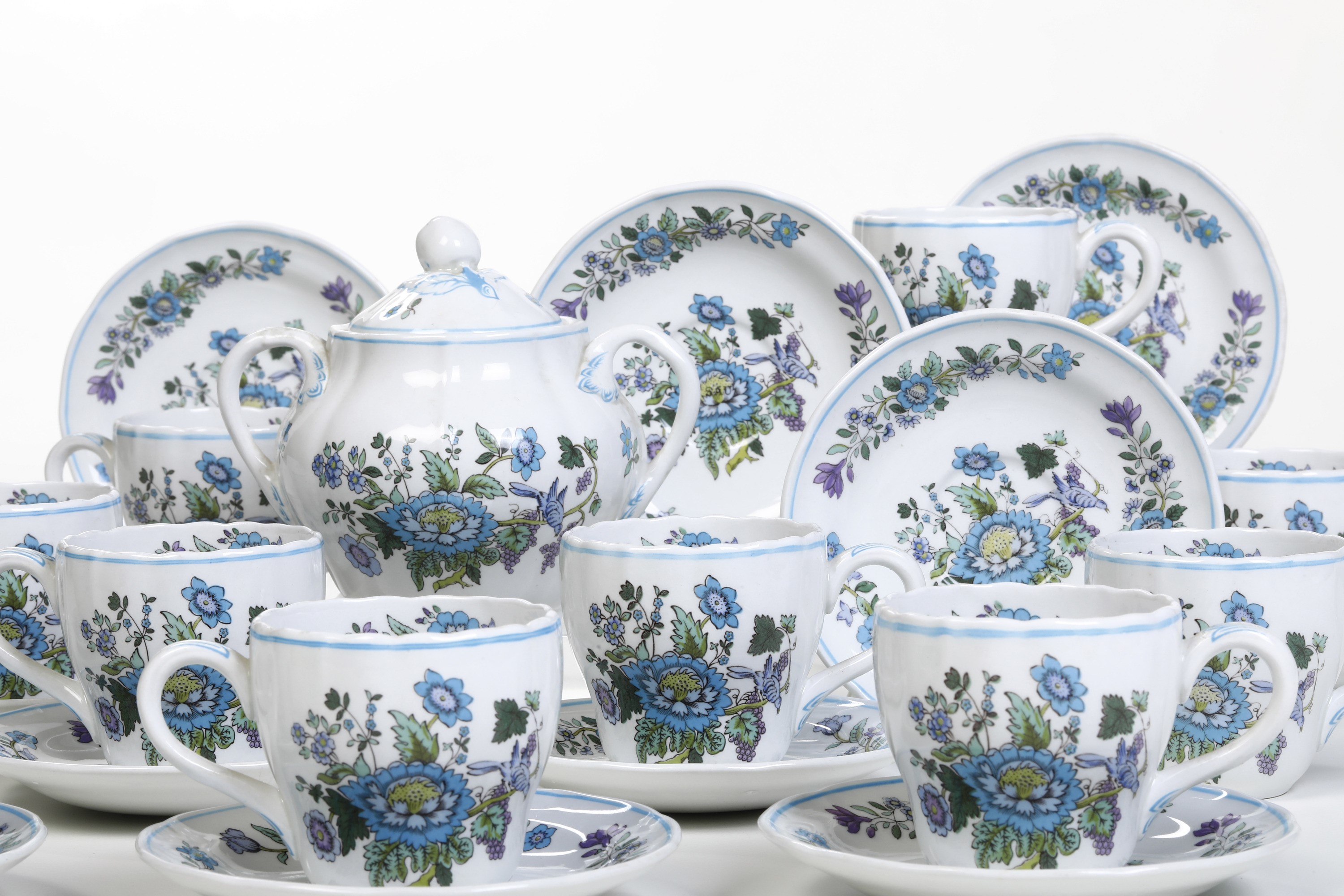 Servizio da Caffè "mulberry". Inghilterra, Manifattura Spode, XX Secolo.