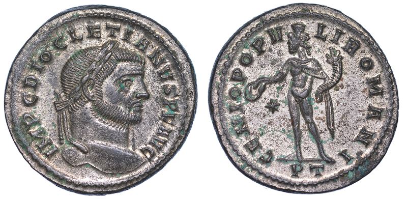 DIOCLEZIANO, 284-305. Follis, anni 296-297. Ticinum.  - Asta Numismatica - Cambi Casa d'Aste