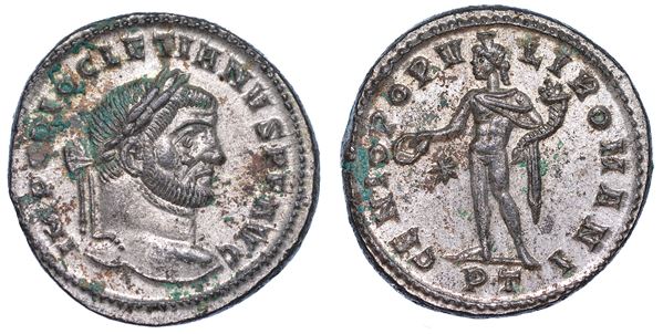 DIOCLEZIANO, 284-305. Follis, anni 296-297. Ticinum.