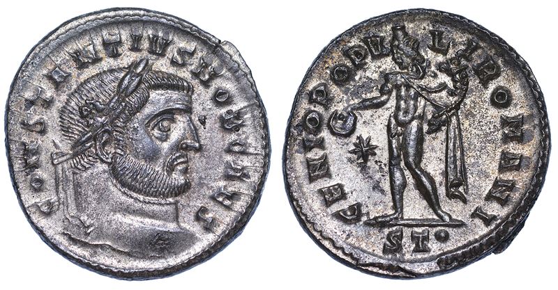 COSTANZO I CLORO (Cesare), 293-305. Follis, anni 296-297. Ticinum.  - Asta Numismatica - Cambi Casa d'Aste
