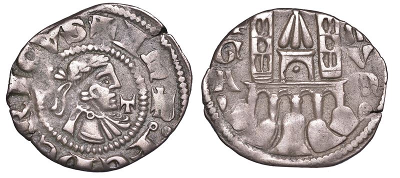 BERGAMO. COMUNE, A NOME DI FEDERICO II, 1194-1250. Denaro planeto, anni 1270-1282.  - Asta Numismatica - Cambi Casa d'Aste