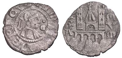 Bergamo. Comune, a Nome di Federico II, 1194-1250. Denaro Planeto, Anni 1270-1282.