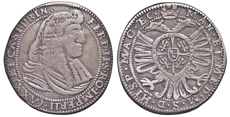 CASTIGLIONE DELLE STIVIERE. FERDINANDO II GONZAGA, 1680-1723. 25 Soldi s.d.  - Auction Numismatics - Cambi Casa d'Aste