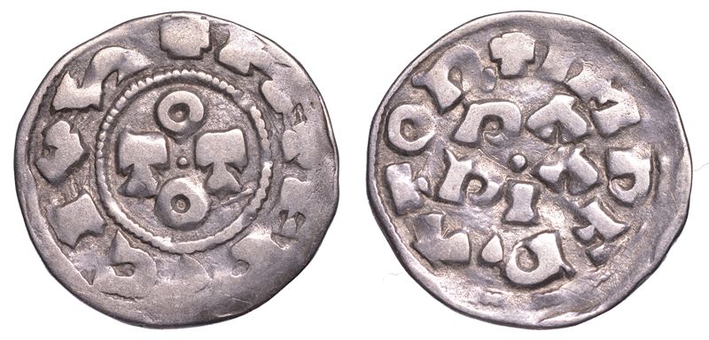 PAVIA. OTTONE III DI SASSONIA, 983-1002. Denaro.  - Auction Numismatics - Cambi Casa d'Aste