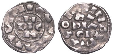 Pavia. Enrico II di Franconia, 1046-1056. Denaro.