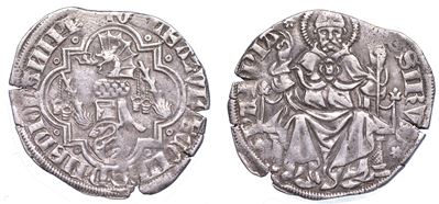 Pavia. Galeazzo II Visconti, 1359-1378. Grosso da 1 Soldo e Mezzo.