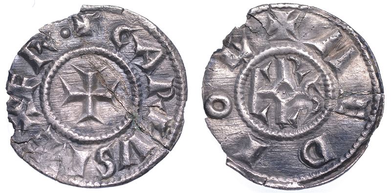 MILANO. CARLO MAGNO, 774-814. Denaro.  - Auction Numismatics - Cambi Casa d'Aste