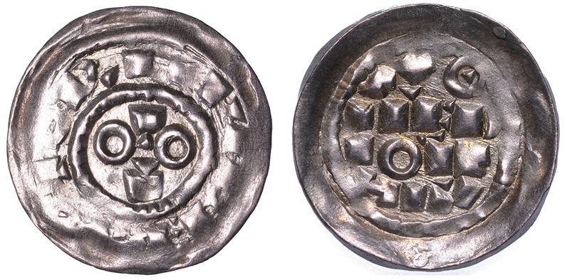 MILANO. OTTONE III DI SASSONIA, 983-1002. Denaro scodellato.  - Auction Numismatics - Cambi Casa d'Aste