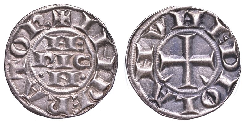MILANO. ETA' COMUNALE, A NOME DI ENRICO IMPERATORE, XII-XIII SEC. Grosso da 6 denari imperiali.  - Asta Numismatica - Cambi Casa d'Aste