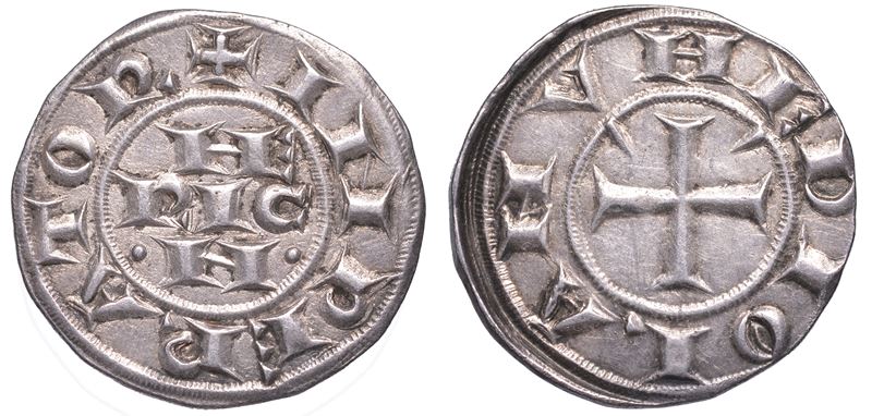 MILANO. ETA' COMUNALE, A NOME DI ENRICO IMPERATORE, XII-XIII SEC. Grosso da 6 denari imperiali.  - Auction Numismatics - Cambi Casa d'Aste