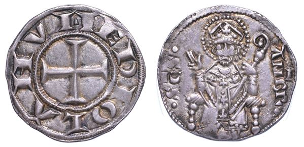 MILANO. ETA' COMUNALE, SENZA IL NOME DELL’IMPERATORE, METÀ XIII - INIZIO XIV SEC. Ambrosino d’argento (secondo tipo).