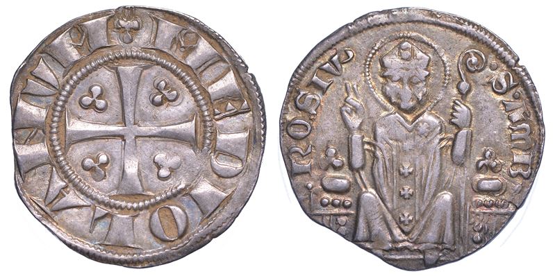 MILANO. ETA' COMUNALE, METÀ XIII - INIZIO XIV SECOLO. Ambrosino piccolo.  - Auction Numismatics - Cambi Casa d'Aste