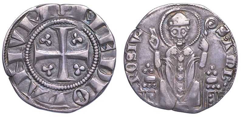 MILANO. ETA' COMUNALE, METÀ XIII - INIZIO XIV SECOLO. Ambrosino piccolo.  - Auction Numismatics - Cambi Casa d'Aste
