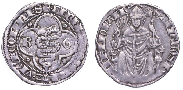 MILANO. BERNABO' E GALEAZZO II VISCONTI, 1354-1378. Grosso.