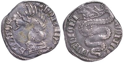Milano. Bernabo’ Visconti, 1354-1385. Pegione.