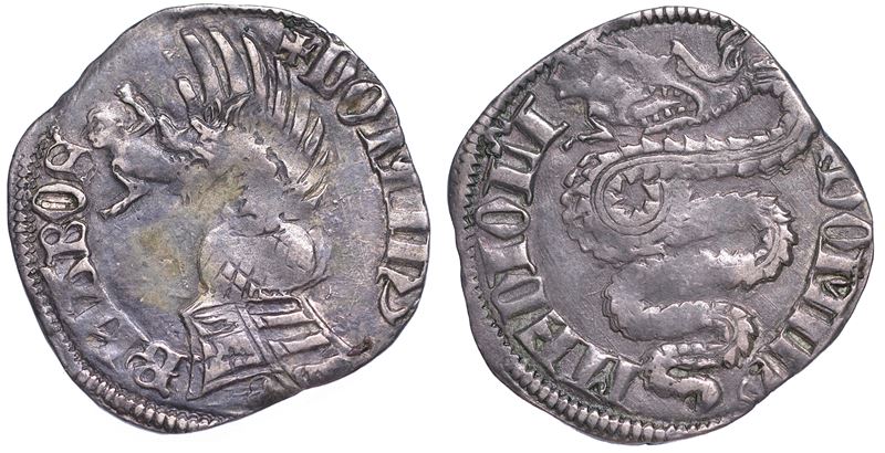 MILANO. BERNABO’ VISCONTI, 1354-1385. Pegione.  - Auction Numismatics - Cambi Casa d'Aste