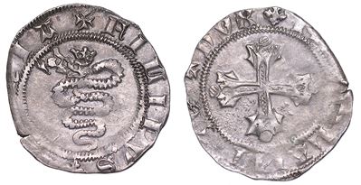 Milano. Filippo Maria Visconti, 1412-1447. Sesino.